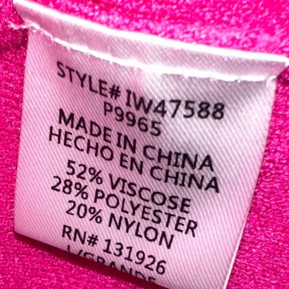 Tea n Rose Fuchsia Longline Sweater Cardigan L Single‎ Button Pockets